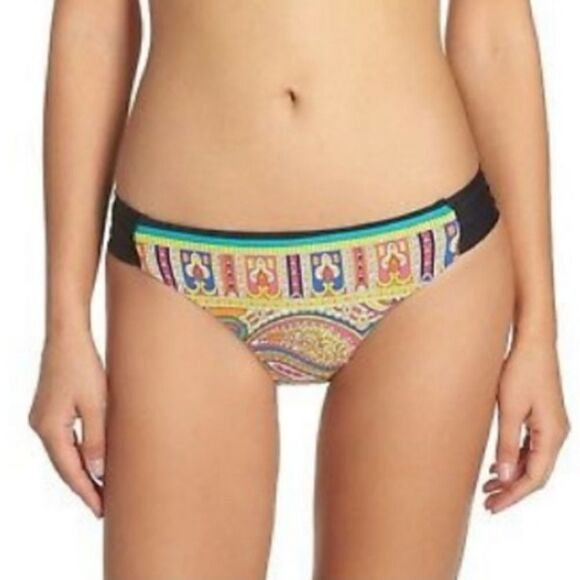 Trina Turk Nepal Paisley Hipster  Swimsuit Bikini Bottom Size 12 - Picture 1 of 6
